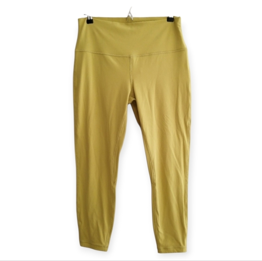 Lululemon Align Leggings High Rise 25 Inch Yellow Pear Size 12